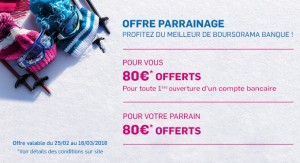 110 euros parrainage filleul boursorama banque 16 mars 2016