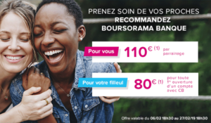 120 euros parrainage filleul boursorama banque fevrier 2019